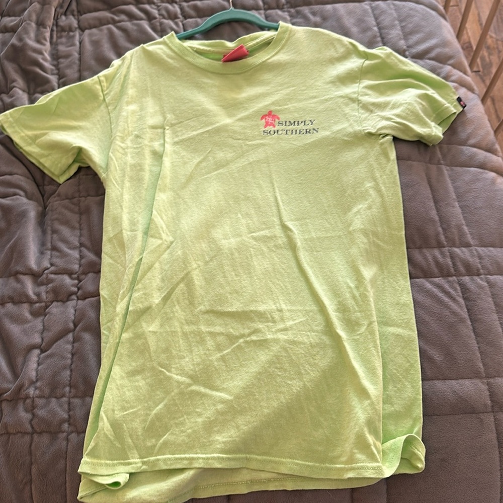 simply southern women’s green t-shirt